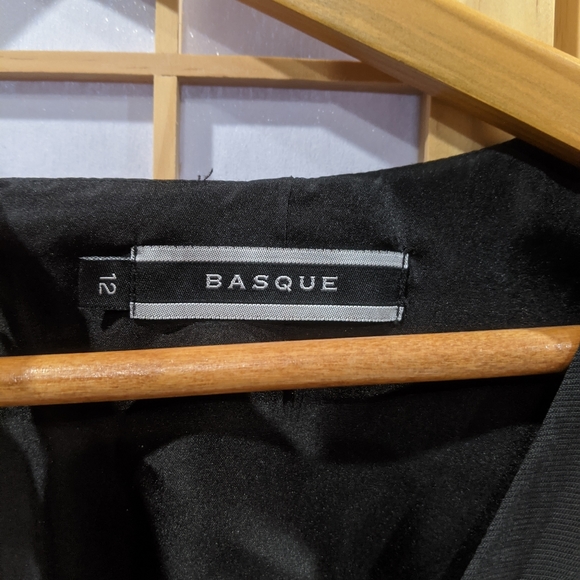 Basque sleeveless black dress - Picture 5 of 5